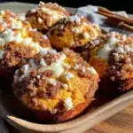 pumpkin cream cheese swirl muffins - featured image