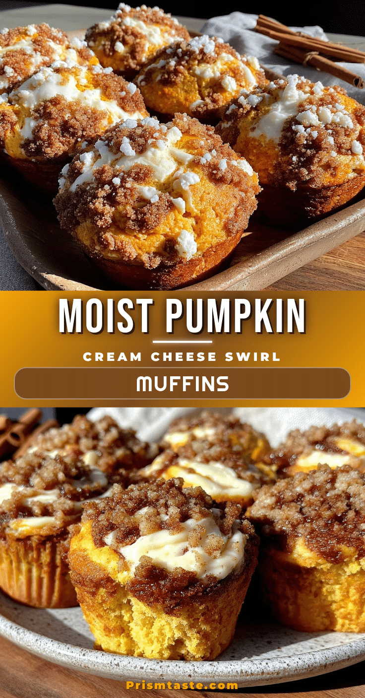 pumpkin cream cheese swirl muffins recipe