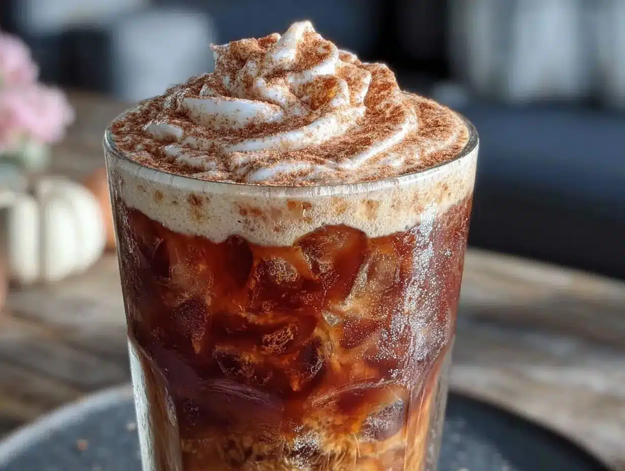 pumpkin spice cold foam preparation steps