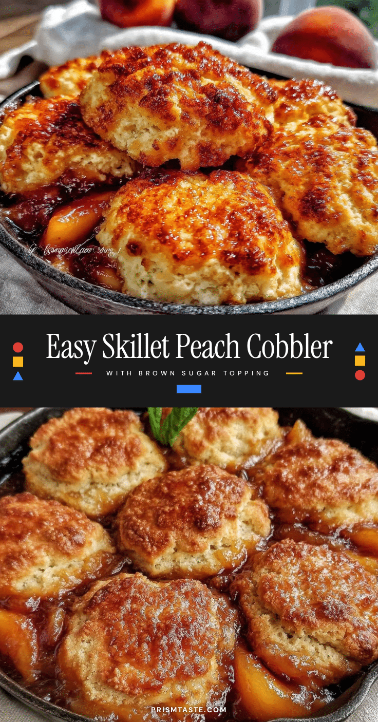 skillet peach cobbler recipe