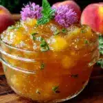 small batch peach jam - featured image