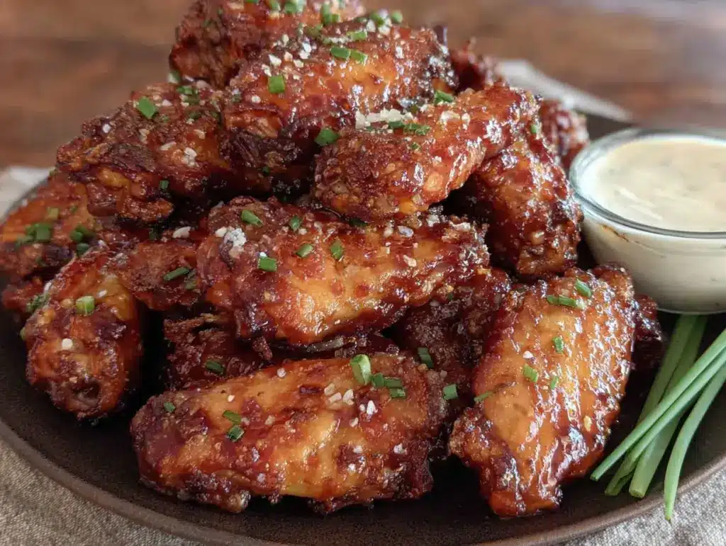 air fryer chicken wing bites - featured image