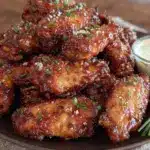 air fryer chicken wing bites - featured image