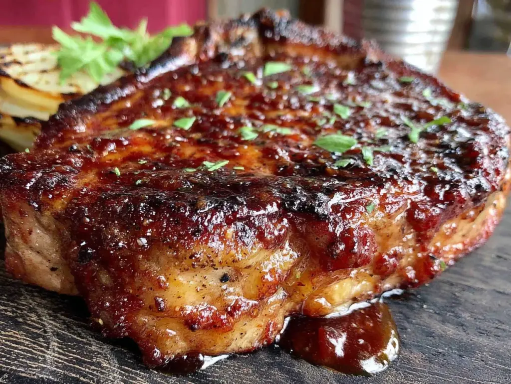 apple cider braised pork chops - featured image