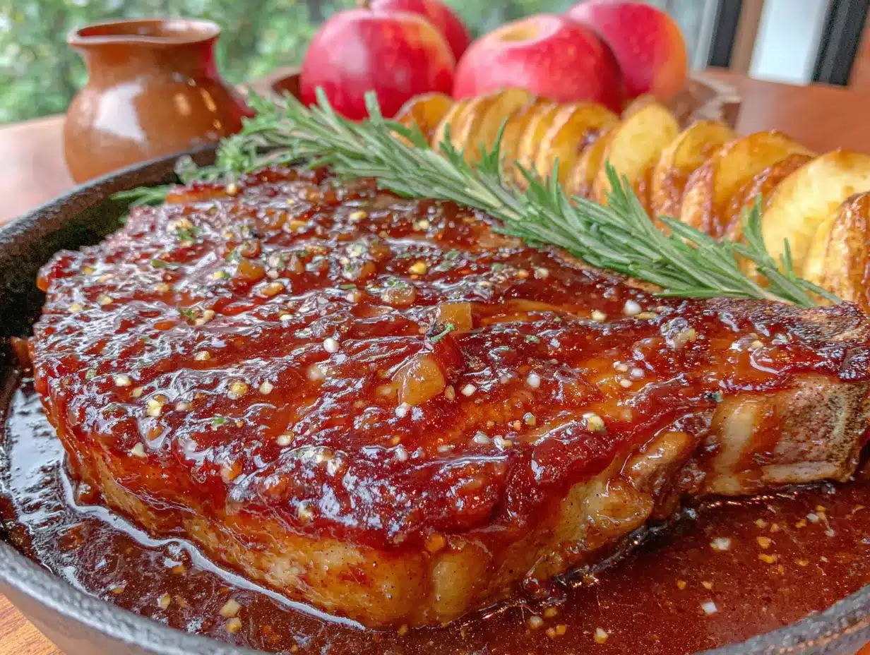 apple cider braised pork chops preparation steps
