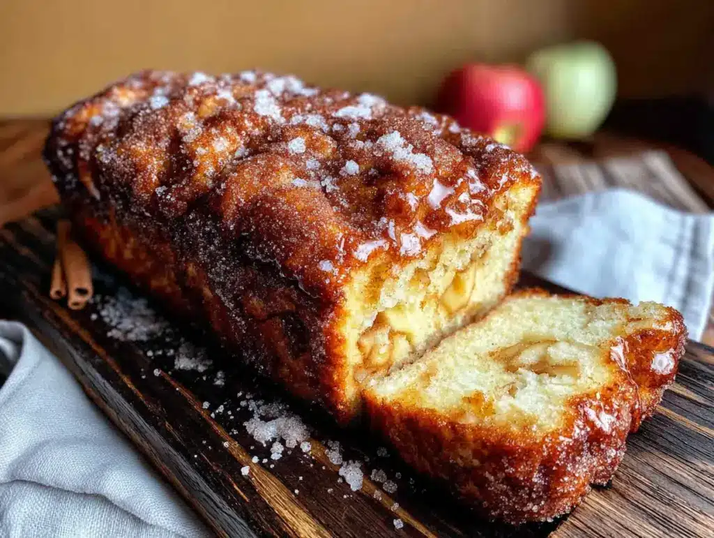 apple cider donut bread - featured image