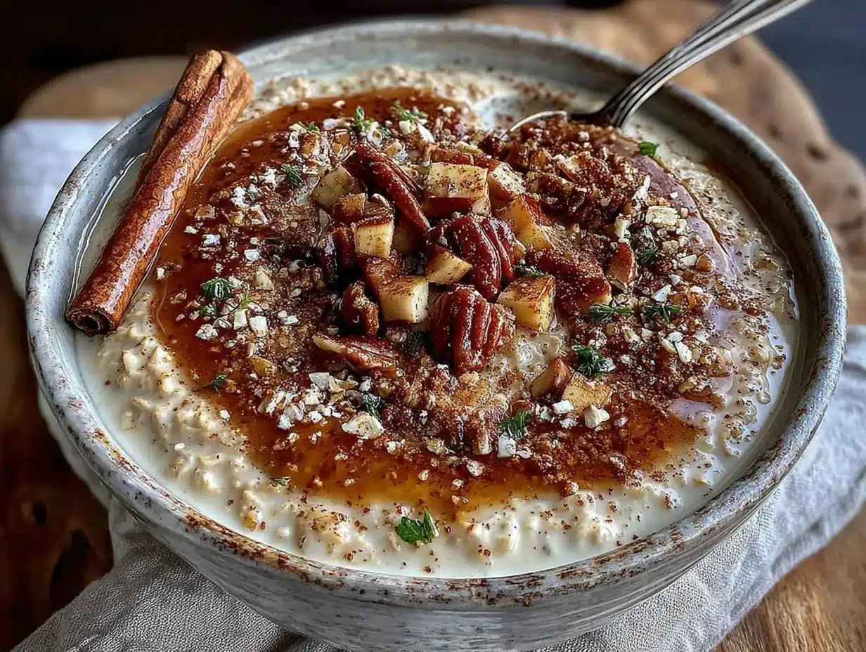 apple cinnamon overnight oats preparation steps