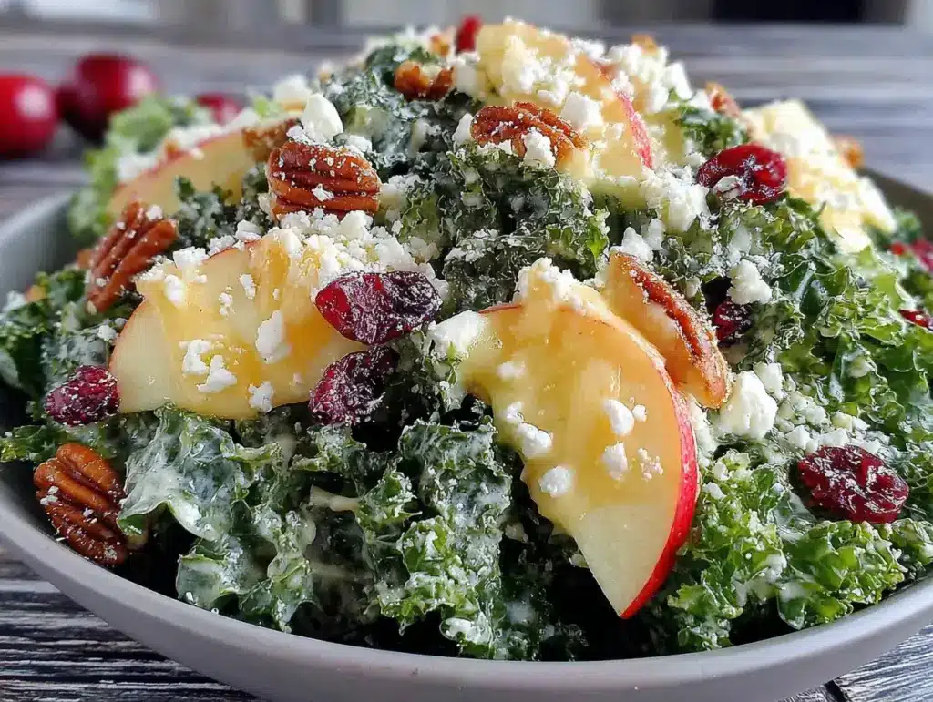 autumn kale salad - featured image