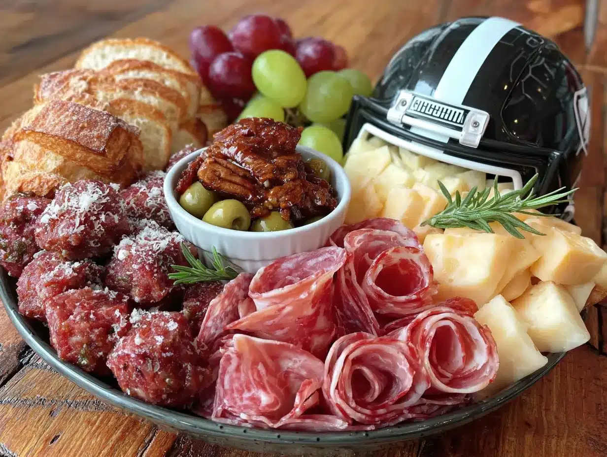 best loaded football helmet charcuterie board preparation steps