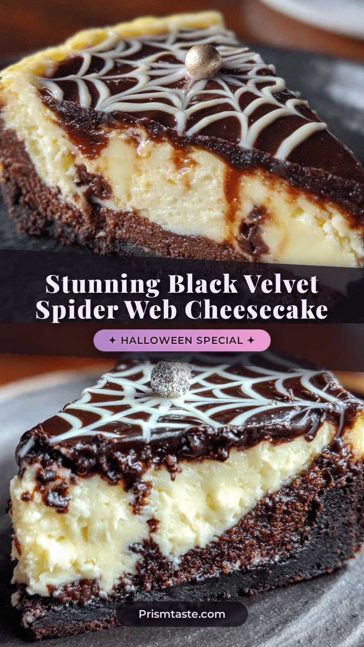 black velvet spider web cheesecake recipe