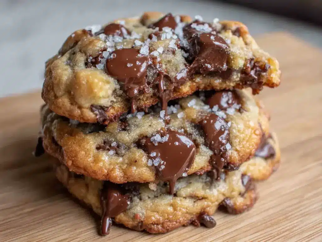 brown butter chocolate chip cookies - featured image