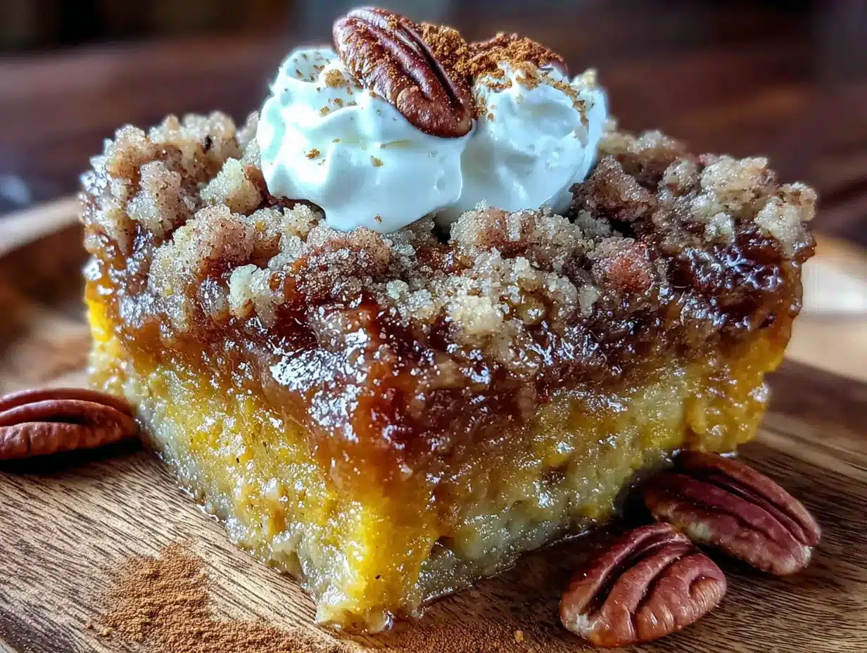 brown butter pumpkin dump cake preparation steps