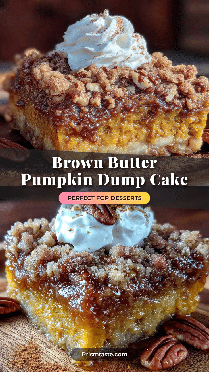 brown butter pumpkin dump cake recipe