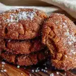 brown butter pumpkin snickerdoodle cookies - featured image
