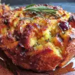 brown butter sage stuffing muffins - featured image