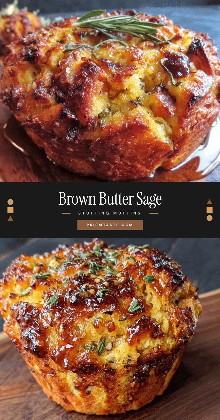 brown butter sage stuffing muffins recipe