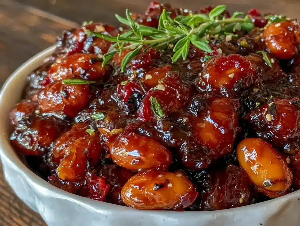 brown sugar bourbon baked beans - featured image