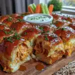 buffalo chicken sliders - featured image
