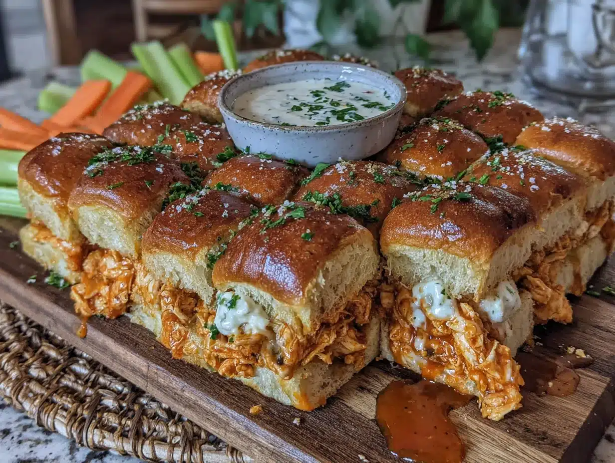 buffalo chicken sliders preparation steps