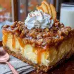 caramel apple cheesecake bars - featured image
