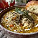 chicken and wild rice fall soup - featured image