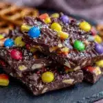 chocolate candy corn bark - featured image