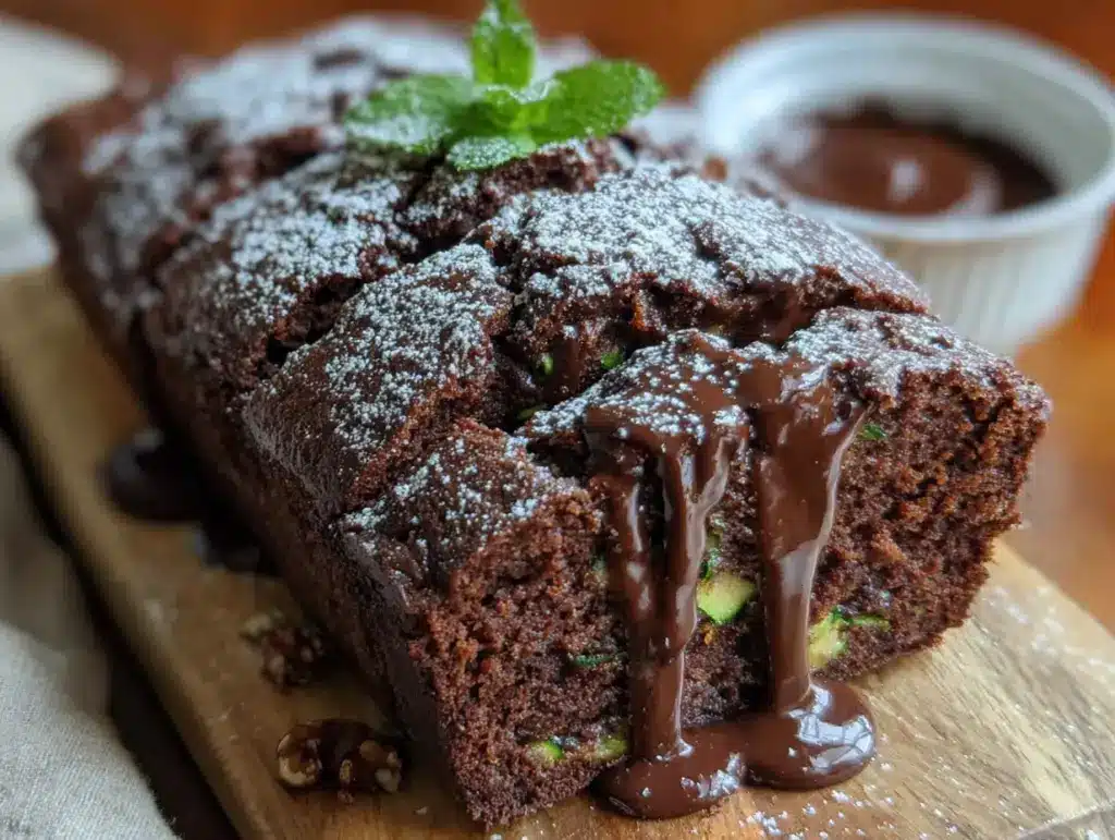 chocolate zucchini banana bread - featured image