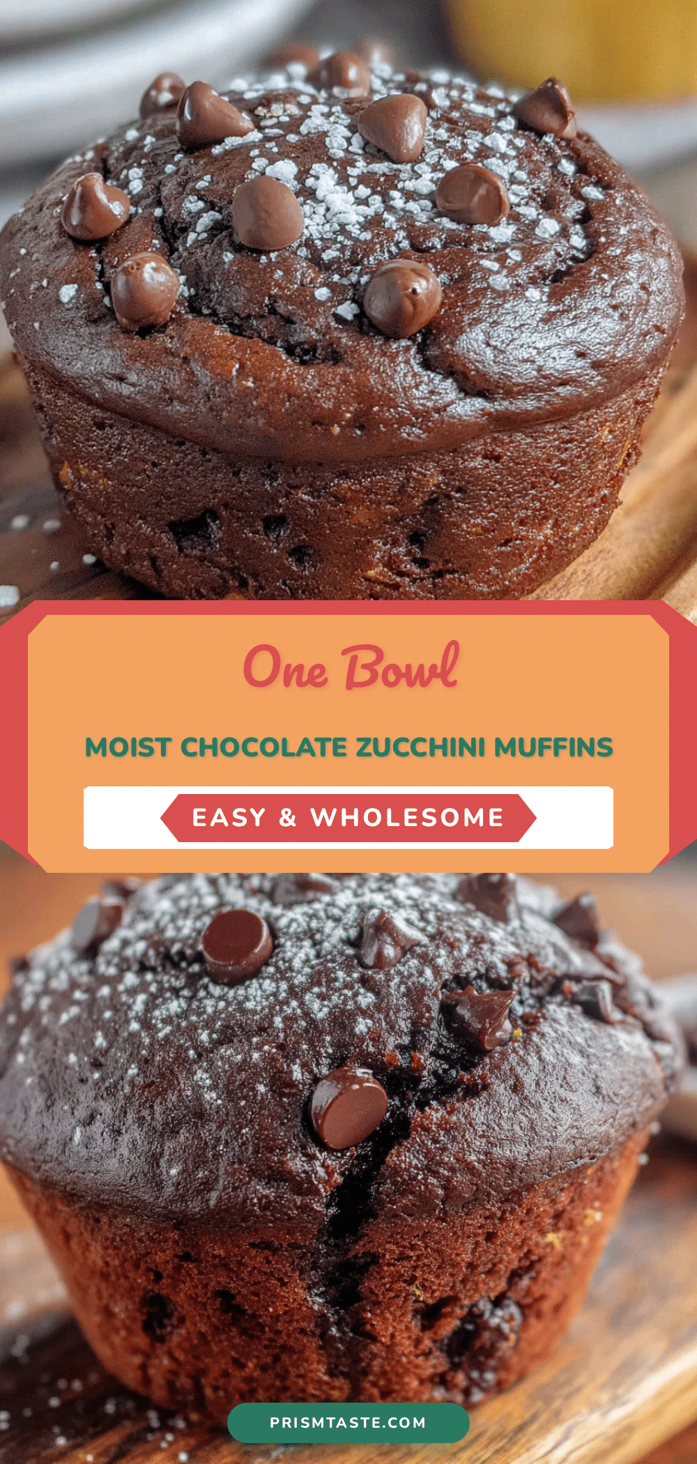 chocolate zucchini muffins recipe