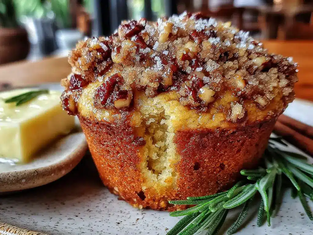cinnamon streusel pumpkin muffins - featured image