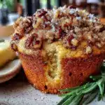 cinnamon streusel pumpkin muffins - featured image