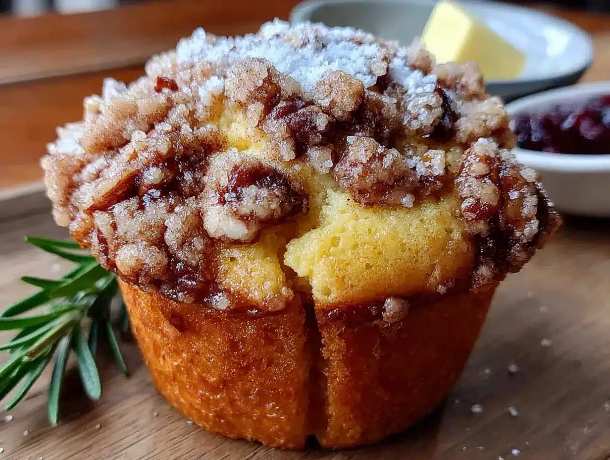 cinnamon streusel pumpkin muffins preparation steps