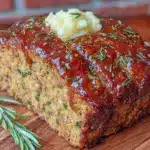 classic old-fashioned meatloaf with brown sugar glaze - featured image