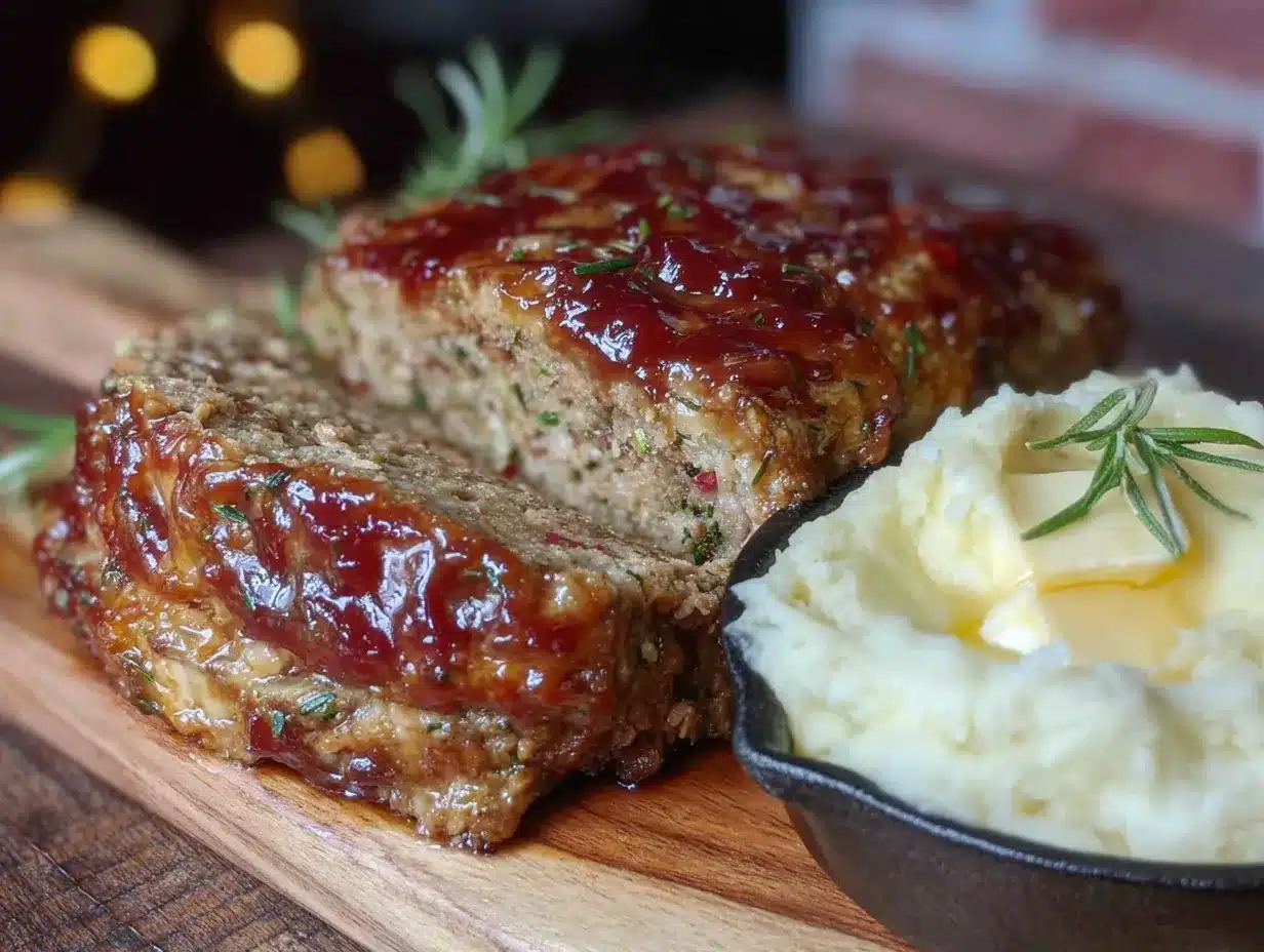 classic old-fashioned meatloaf with brown sugar glaze preparation steps