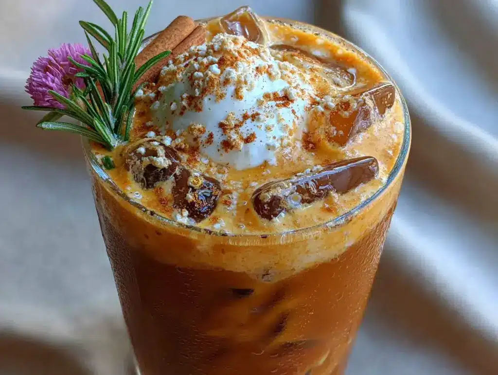 copycat iced pumpkin chai latte - featured image