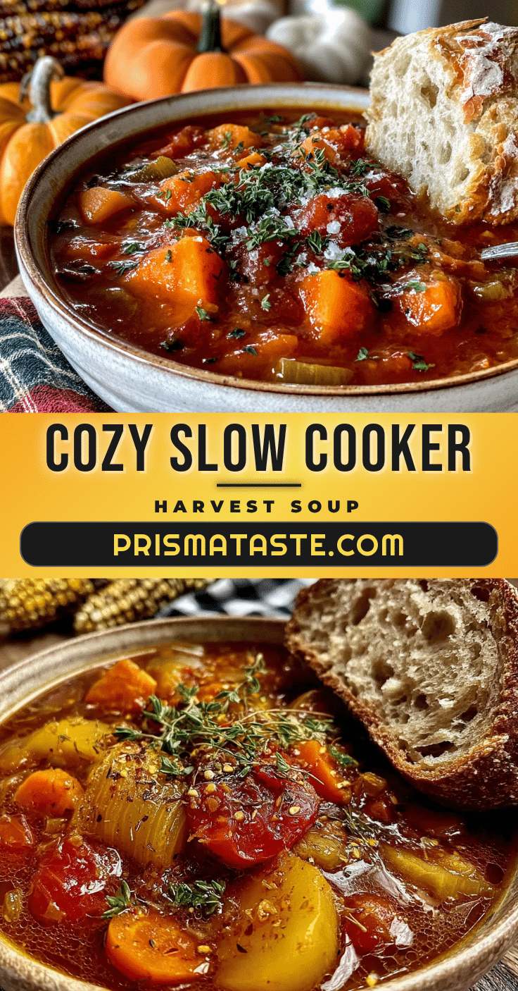 cozy slow cooker fall harvest vegetable soup recipe