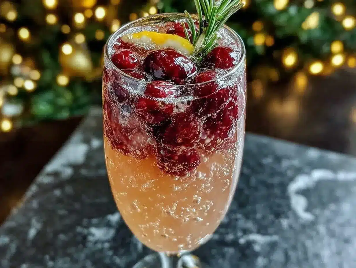 cranberry mimosa preparation steps