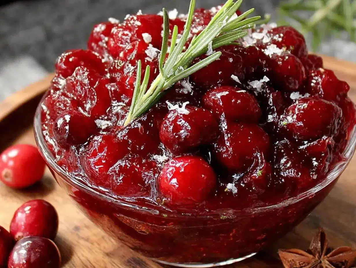 cranberry orange rosemary sauce preparation steps