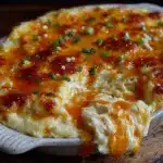 creamy buffalo chicken dip crockpot - featured image
