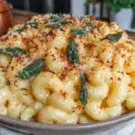 creamy butternut squash mac and cheese - featured image