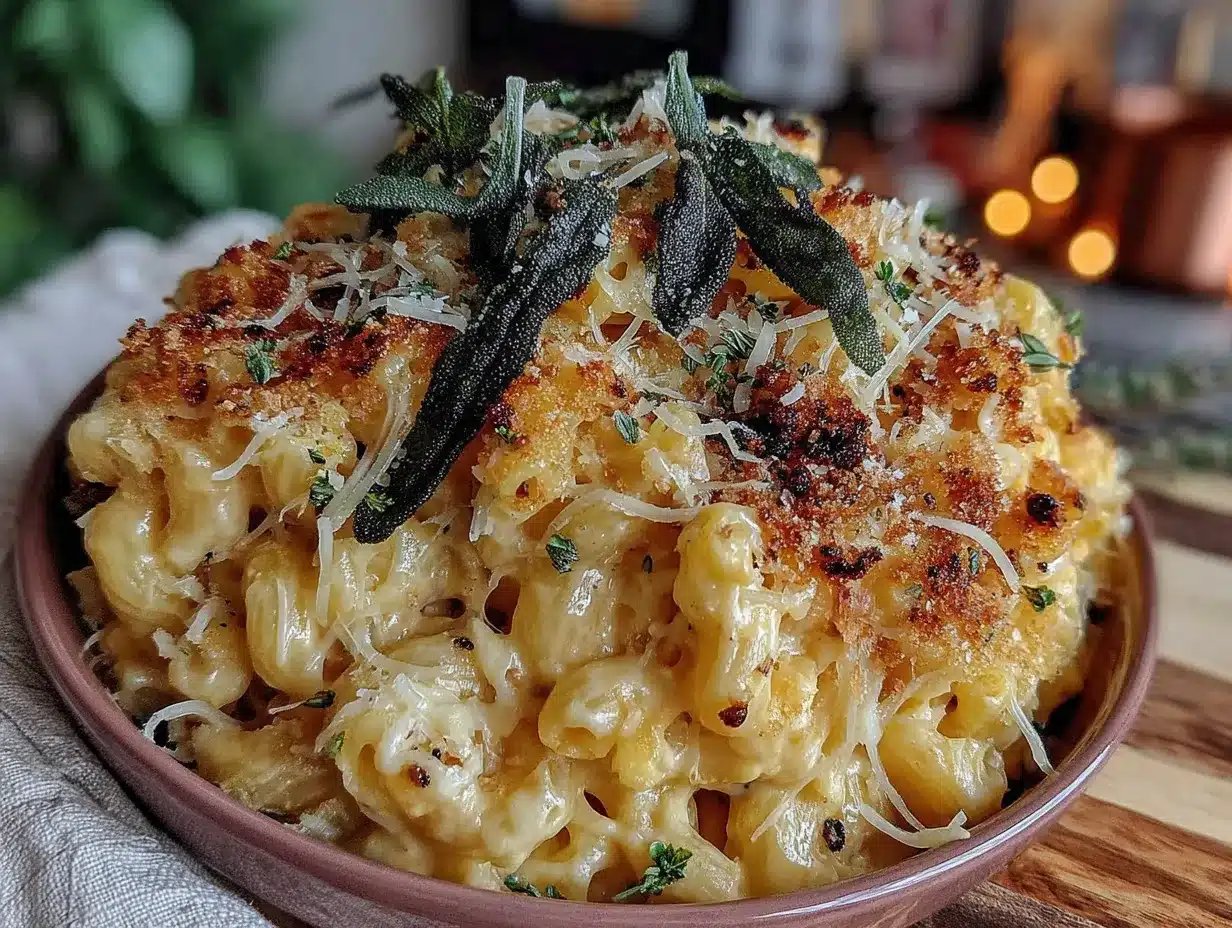 creamy butternut squash mac and cheese preparation steps