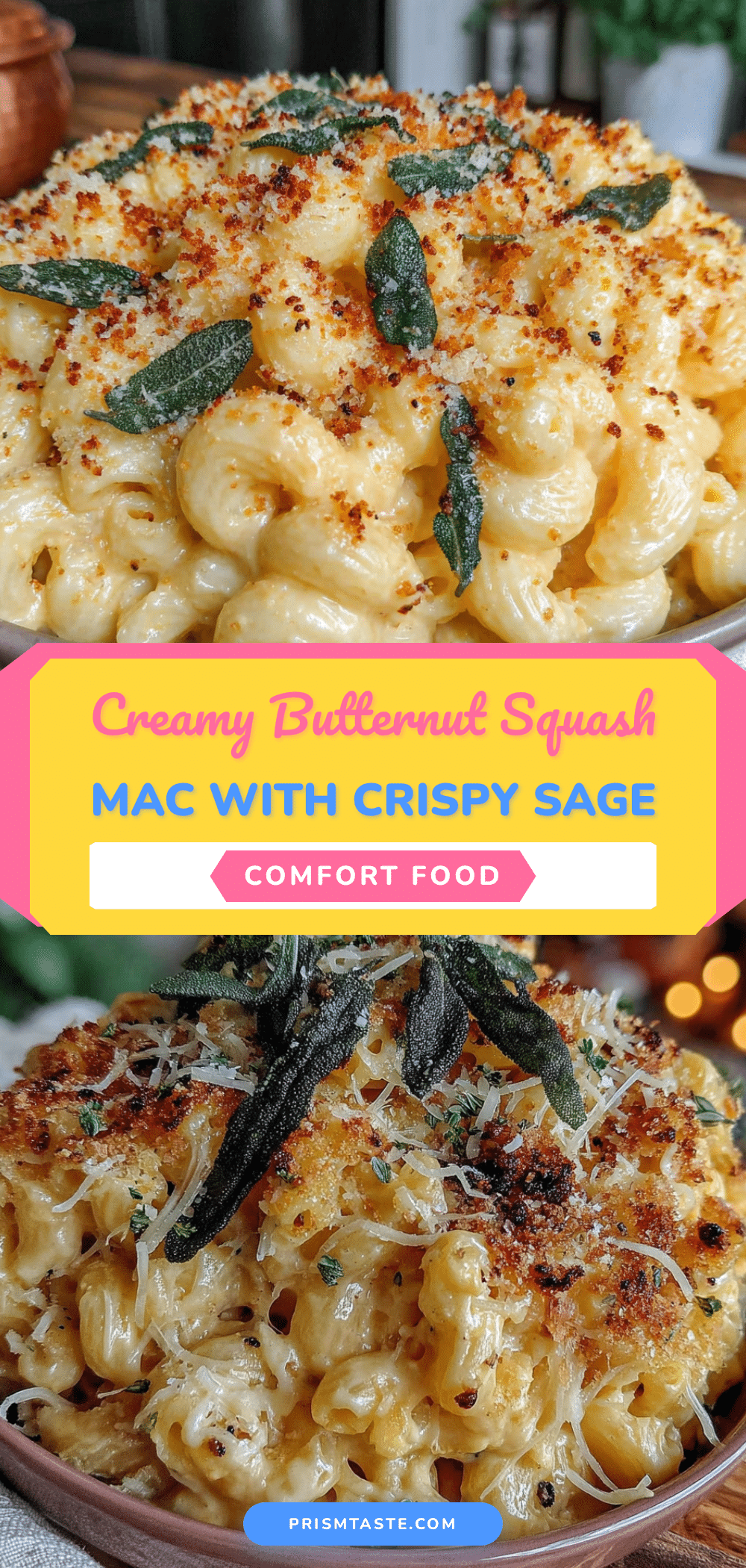 creamy butternut squash mac and cheese recipe