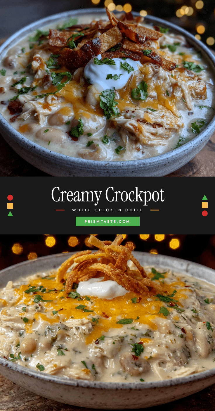 creamy crockpot white chicken chili recipe