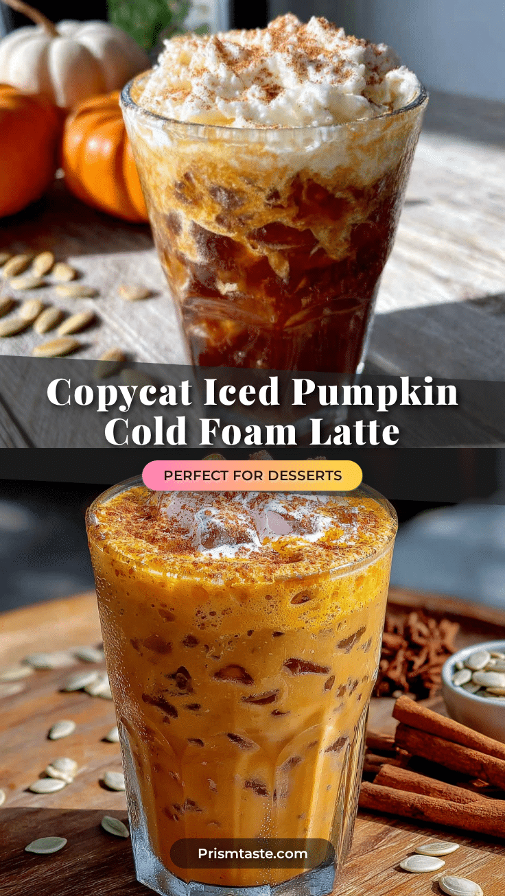 creamy iced pumpkin cold foam latte recipe
