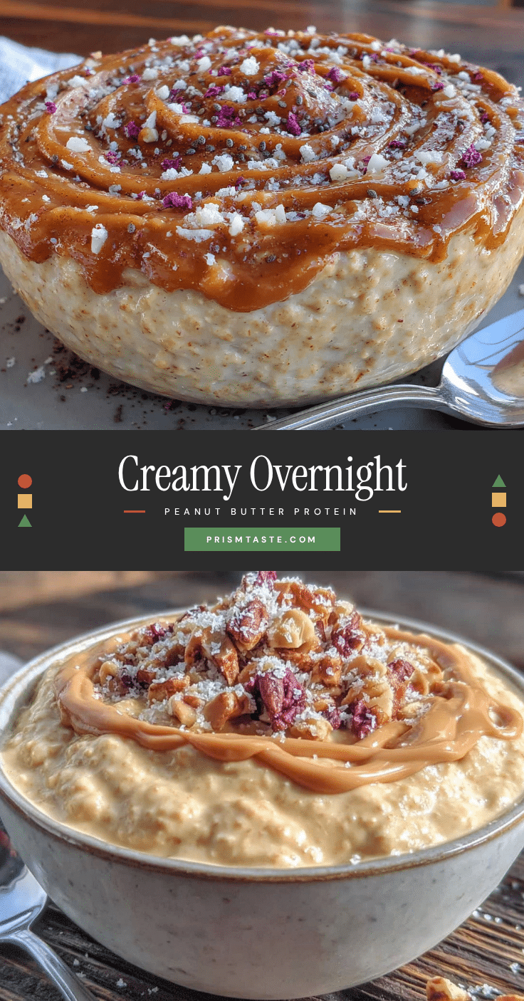creamy overnight peanut butter protein oats recipe