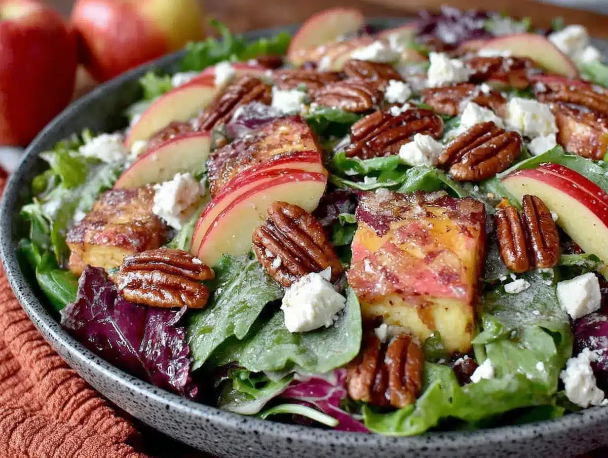 crispy fall salad preparation steps