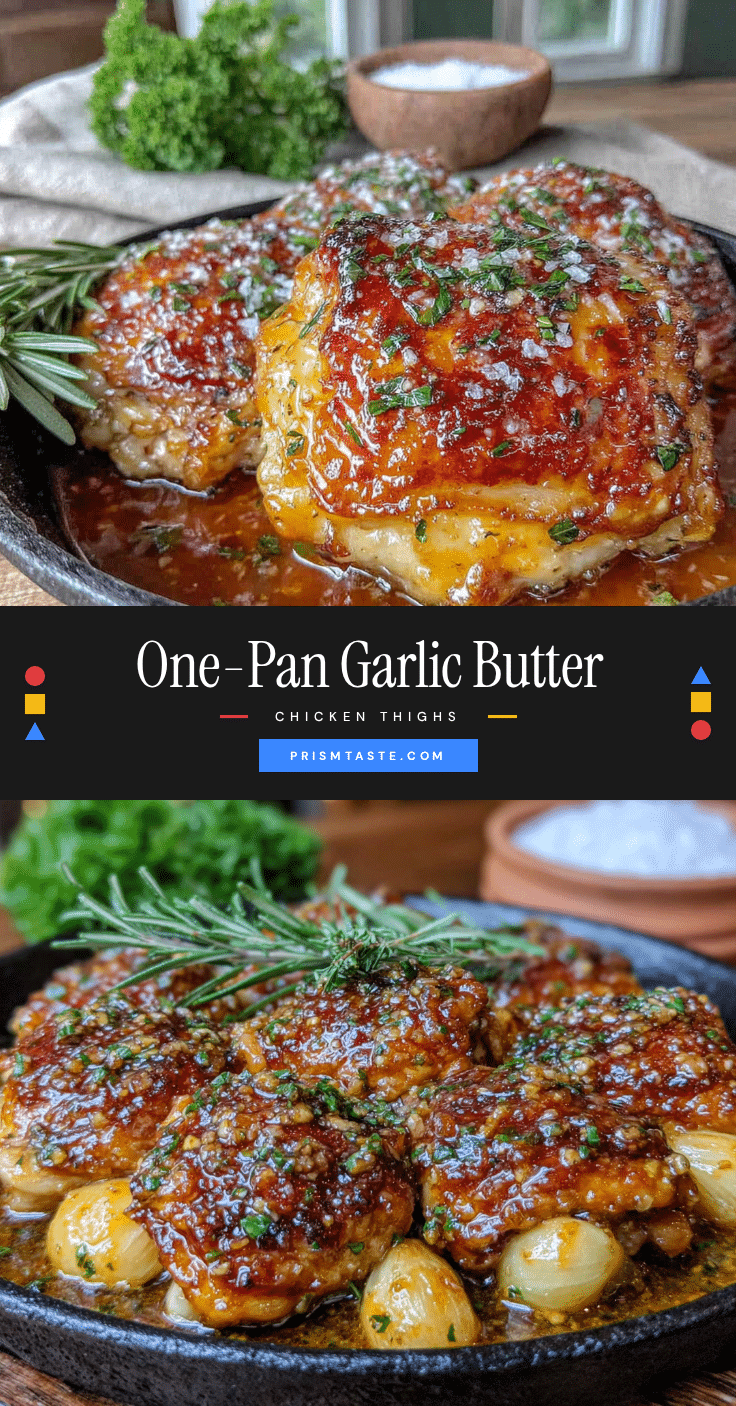 crispy garlic butter chicken thighs recipe