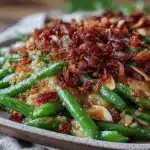 crispy green bean almondine - featured image