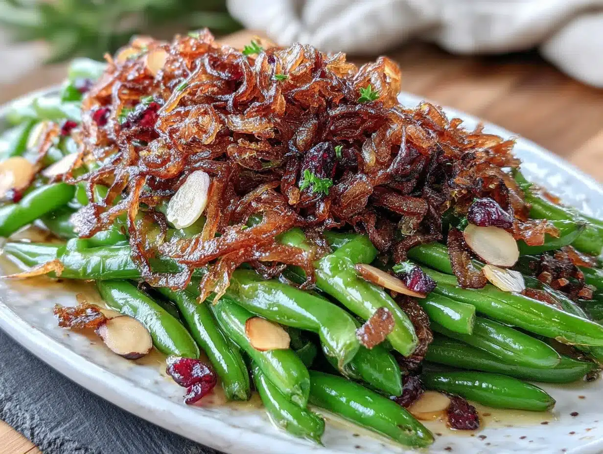 crispy green bean almondine preparation steps