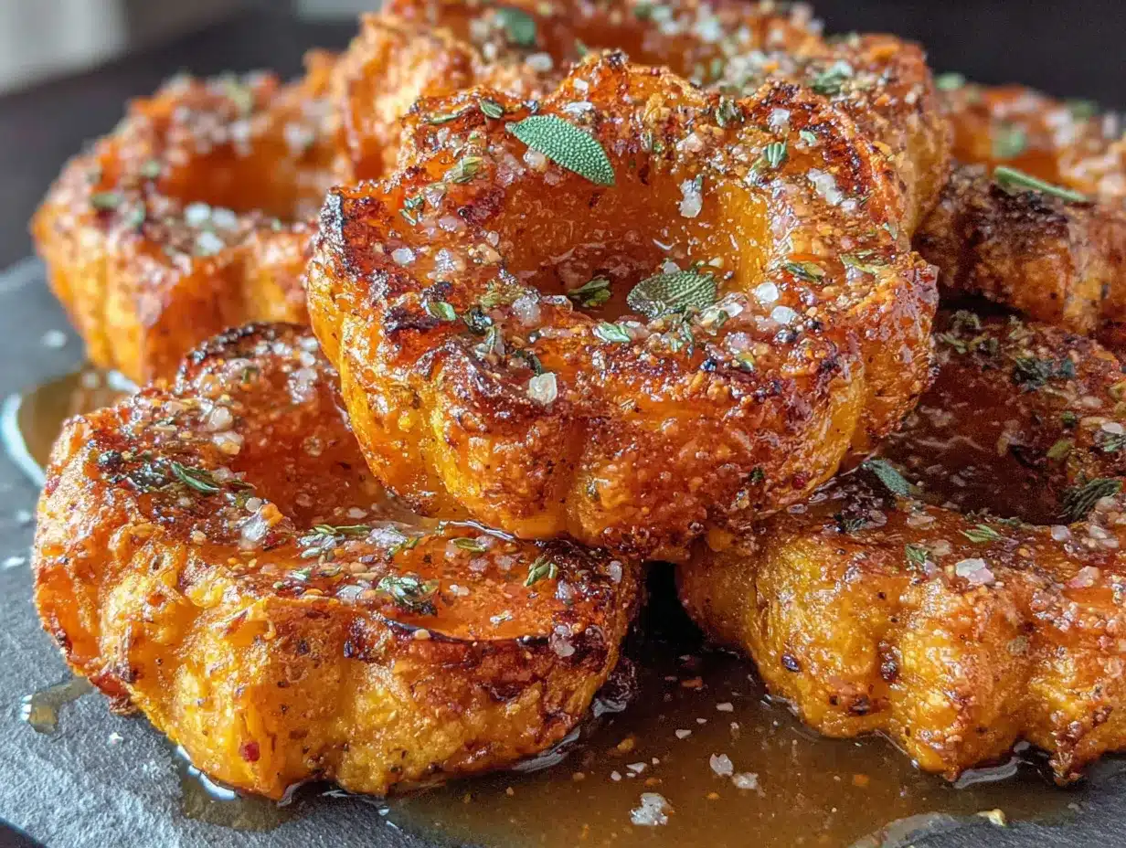 crispy honeynut squash with brown butter preparation steps