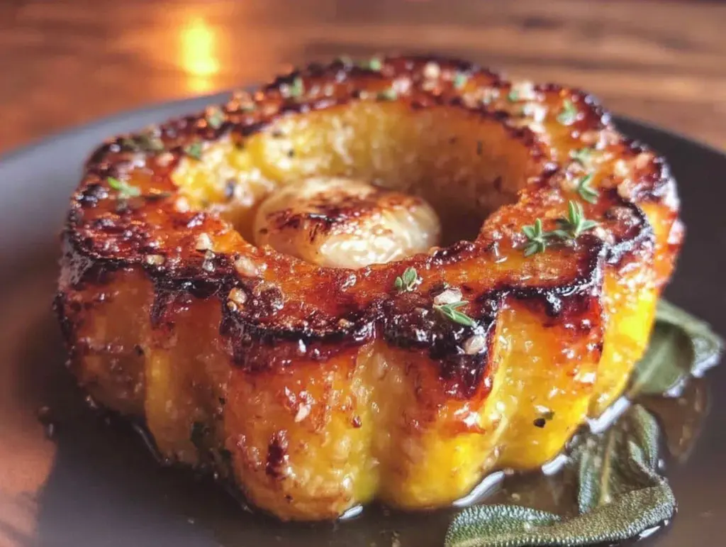 crispy roasted delicata squash rings - featured image